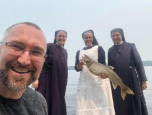 Fr. John Perdue and Sisters from  the Sisters of Our Lady Immaculate