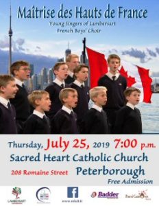 Follow French Boys' Choir To Sing At Sacred Heart, Peterborough